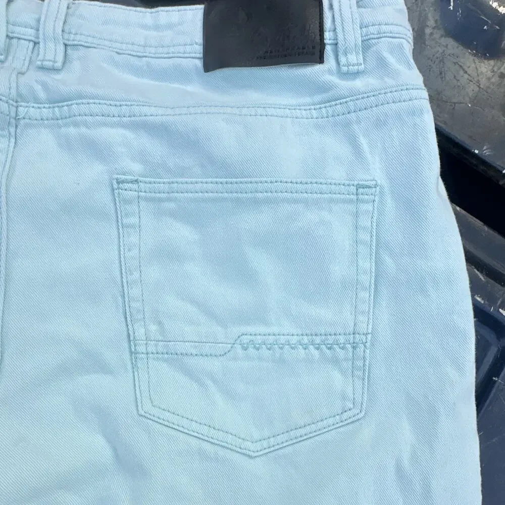 Switch RemarKable Men’s Denim Shorts Size 42 Light Blue Cotton Jean Shorts